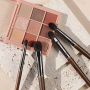 4pcs goat hair makeup brush set, view 3 - MRSLM
