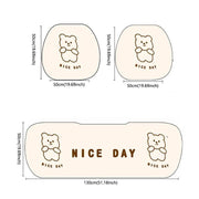 cartoon bear plush car seat cushions, view 3 - MRSLM