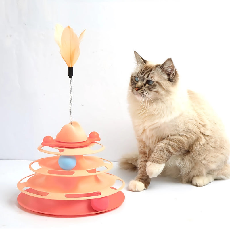 cat turntable ball toy, view 9 - MRSLM