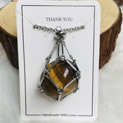 customized stone pendant necklace, view 5 - MRSLM