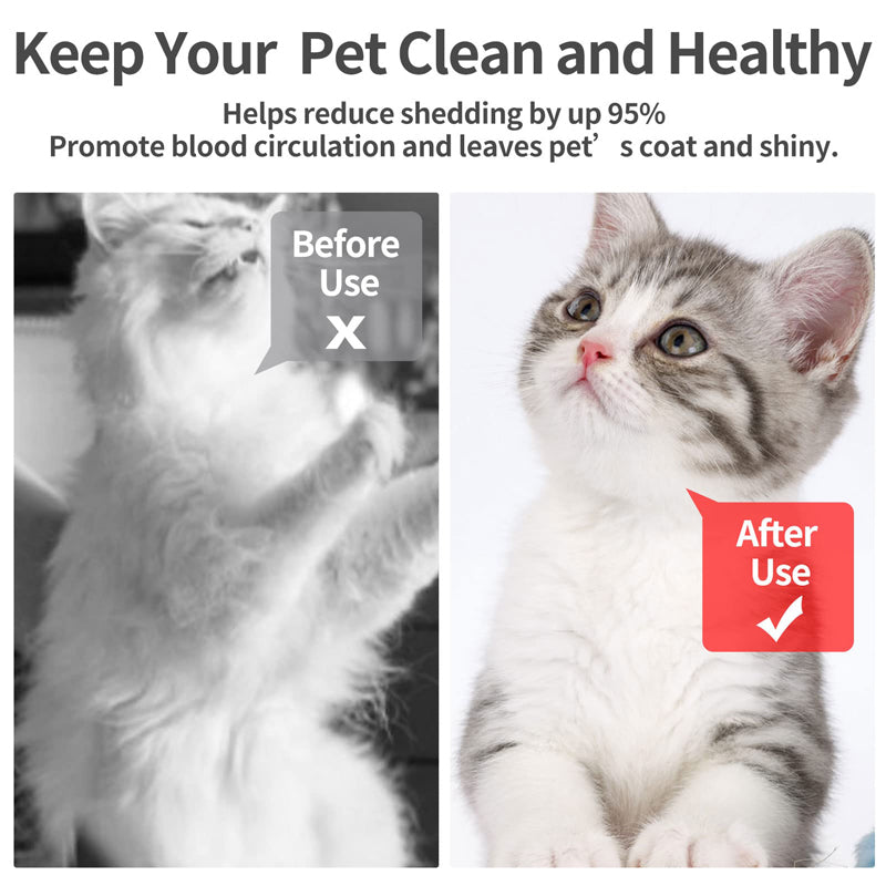 self-cleaning pet brush, view 4 - MRSLM