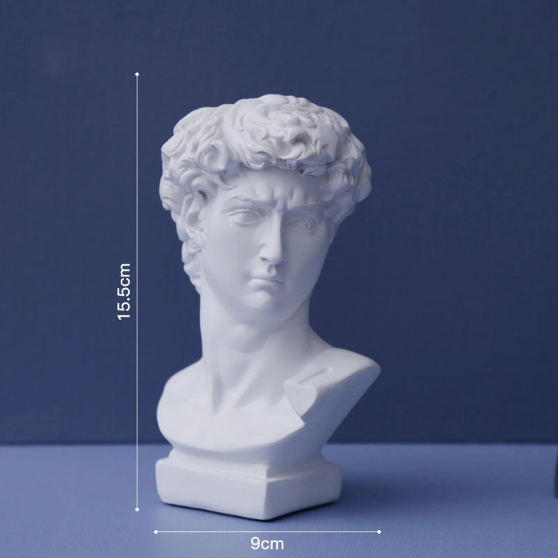 retro white statue pen holder, view 3 - MRSLM