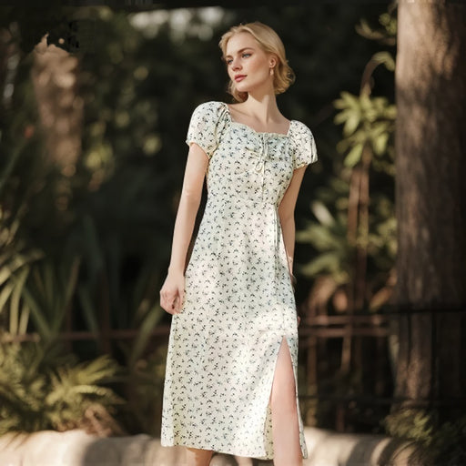 floral chiffon dress - MRSLM
