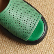sheepskin platform sandals, view 29 - MRSLM