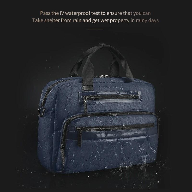 waterproof laptop briefcase for men, view 5 - MRSLM