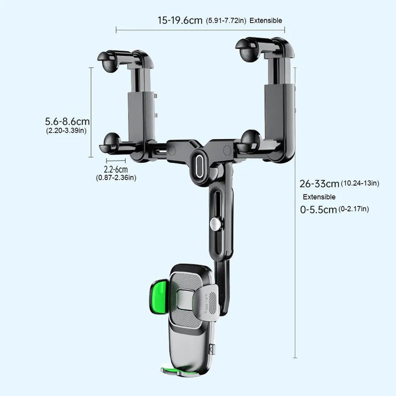 rotating car phone mount, view 3 - MRSLM