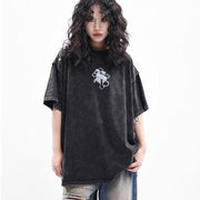 graphic print oversized t-shirt - MRSLM
