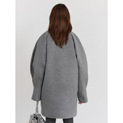 women's double-breasted coat, view 6 - MRSLM