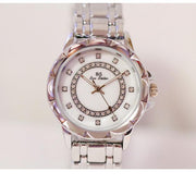 women's stone-set slim quartz watch, view 3 - MRSLM