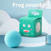 interactive squeak and sound catnip toy ball, view 2 - MRSLM