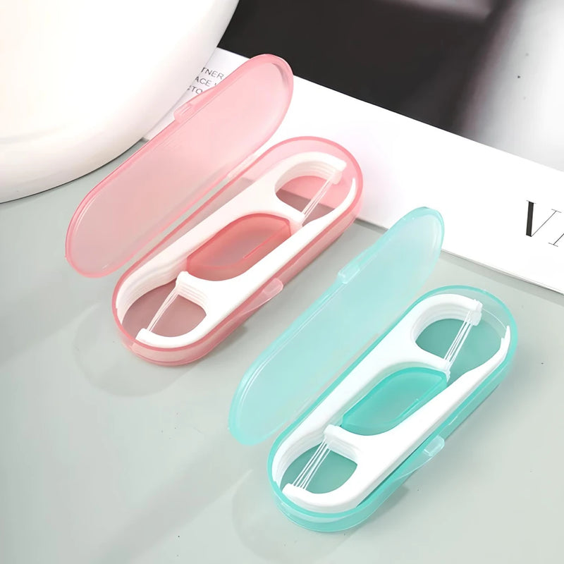 Portable dental floss stick set, view 4 - MRSLM