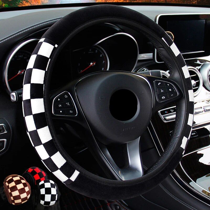 Universal Plush Auto Steering Wheel Cover