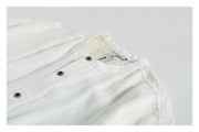 Men's stand collar linen shirt, view 3 - MRSLM