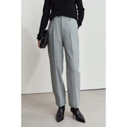 women's tapered wool blend pants, view 3 - MRSLM