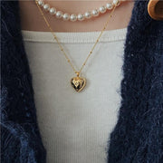 zircon love necklace, view 4 - MRSLM
