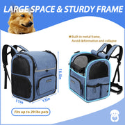 sturdy pet backpack carrier, view 6 - MRSLM