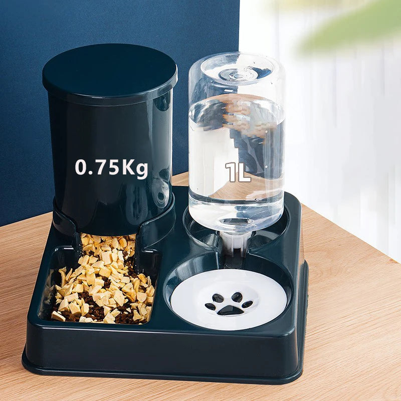 automatic pet feeder and water dispenser set, view 8 - MRSLM