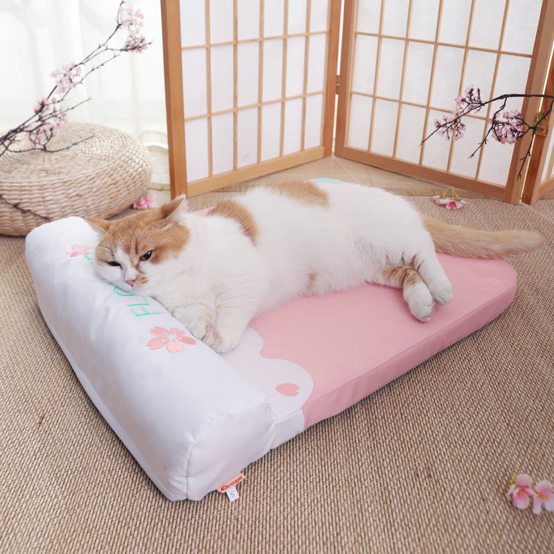 cozy pet bed with pillow, view 7 - MRSLM