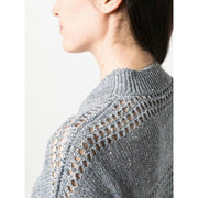 sequin linen cardigan, view 6 - MRSLM