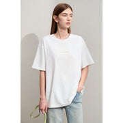 embroidered tassel tee, view 2 - MRSLM