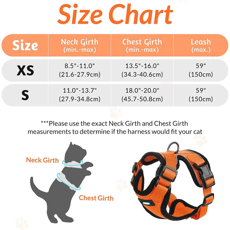 cat harness and leash, view 27 - MRSLM