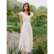 red plaid long summer dress, view 2 - MRSLM