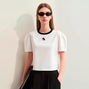 embroidered O-neck t-shirt - MRSLM