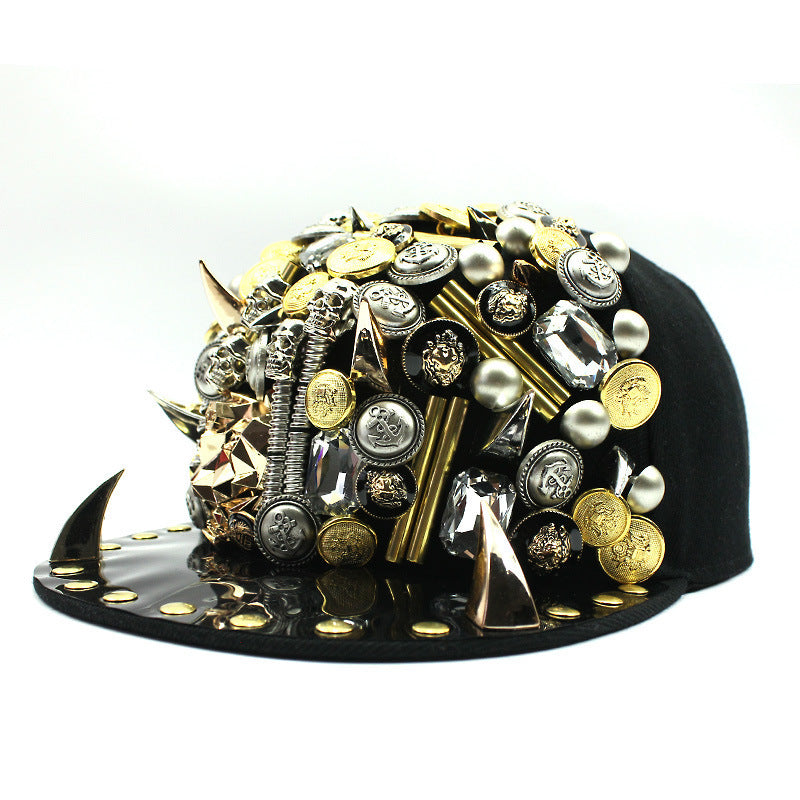 leopard head rivet cap, view 8 - MRSLM