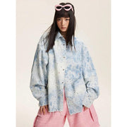 vintage gradient long sleeve blouse, view 2 - MRSLM