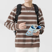 men's striped sweatshirt, view 4 - MRSLM