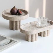 luxury marble serving tray with legs - MRSLM