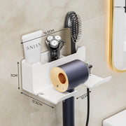 wall mounted hair dryer holder, view 6 - MRSLM