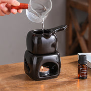 Ceramic candle holder and tea warmer, view 6 - MRSLM