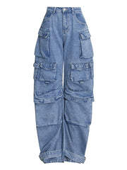 high waist camouflage casual jeans, view 5 - MRSLM