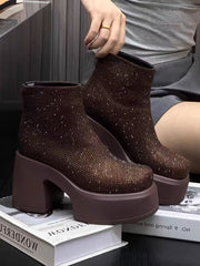 women's platform booties, view 8 - MRSLM