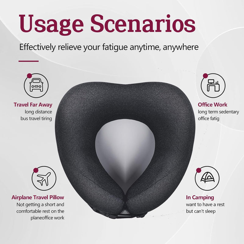 memory foam travel neck pillow, view 5 - MRSLM