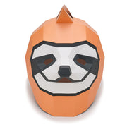 sloth cardboard party mask, view 3 - MRSLM