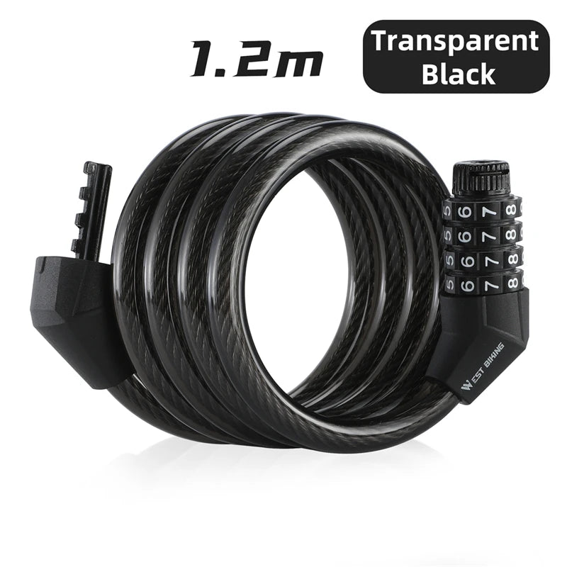 4-digit anti-theft bicycle lock, view 3 - MRSLM