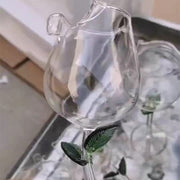 rose shaped red wine glass, view 5 - MRSLM