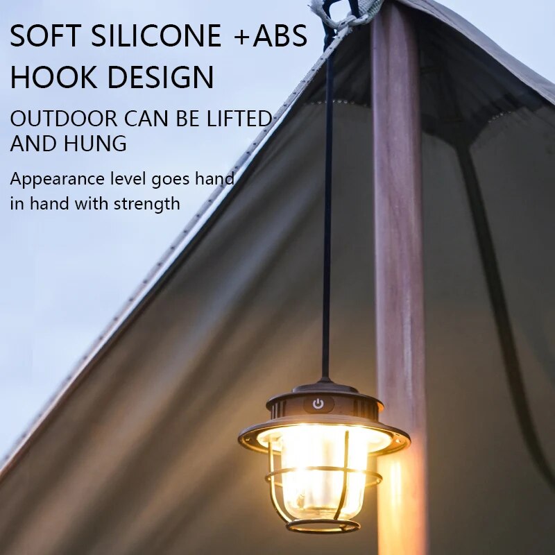 retro portable camping lantern, view 7 - MRSLM