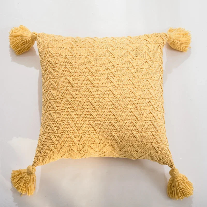 soft knit chenille cushion cover, view 3 - MRSLM