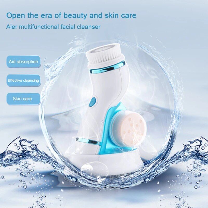 4-in-1 electric face cleanser and roller massager, view 9 - MRSLM