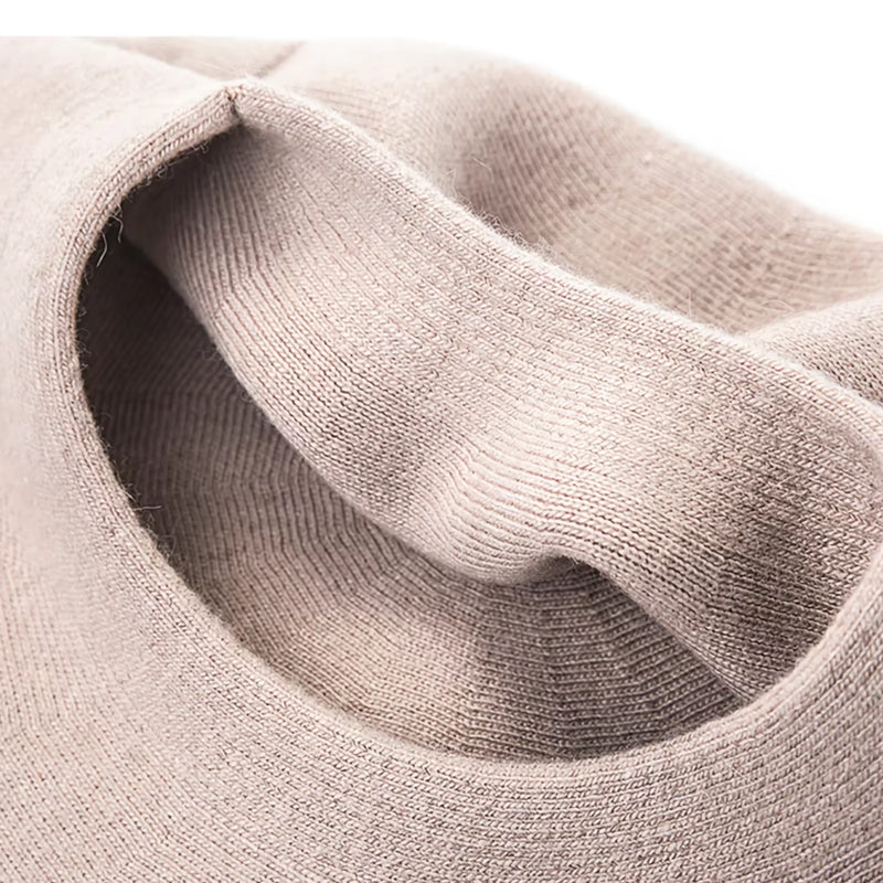 solid wool blend knitted beret, view 11 - MRSLM