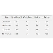 women's blue denim A-line skirt, view 6 - MRSLM