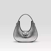 cat-themed half-moon handbag, view 7 - MRSLM
