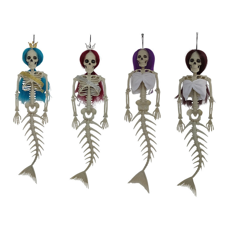 Halloween hanging mermaid bone pendant, view 10 - MRSLM
