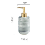 nordic-style ceramic soap dispenser set, view 3 - MRSLM