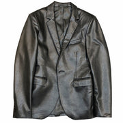 men's slim PU leather jacket, view 5 - MRSLM