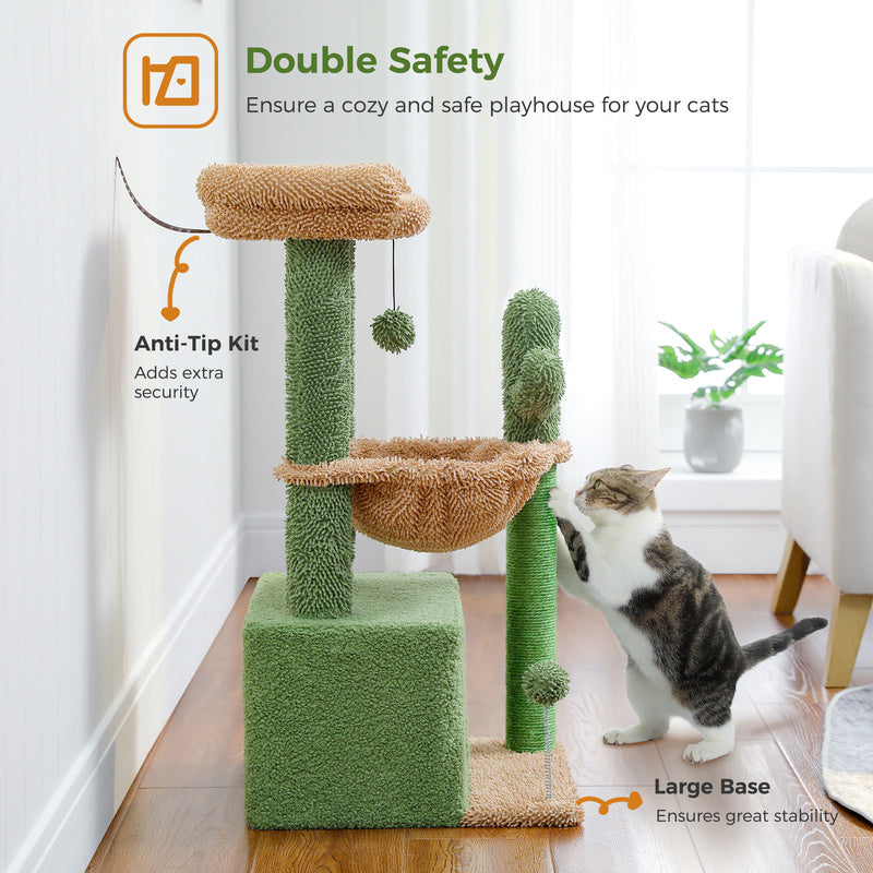 multi-level indoor cat tree, view 8 - MRSLM