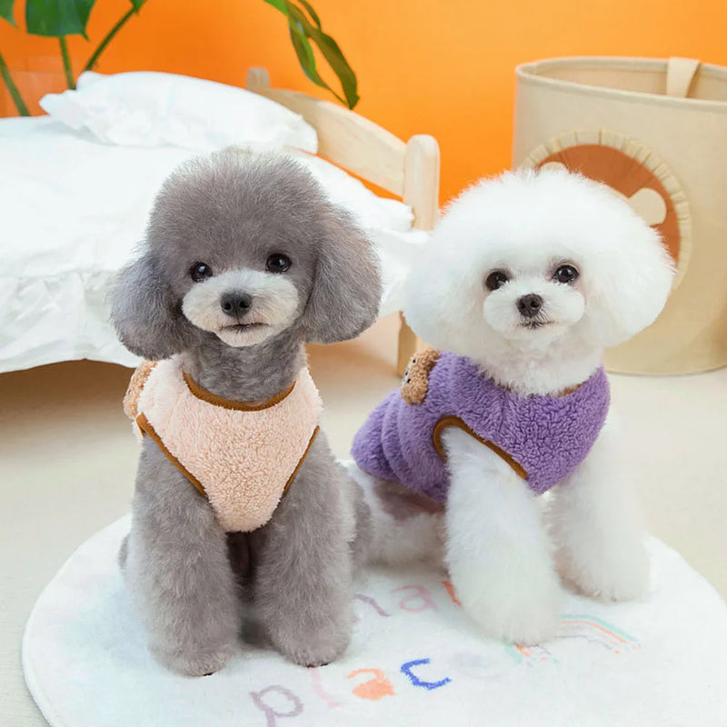 luxury fleece dog vest, view 6 - MRSLM